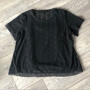 Black Crochet Blouse